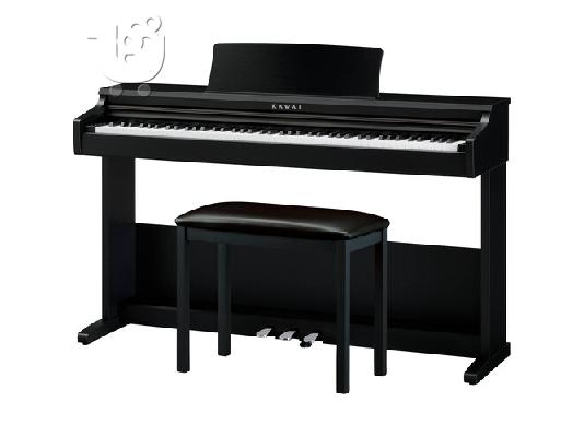 PoulaTo: Kawai KDP75 88-Key Digital Piano with Matching Bench (Embossed Black)